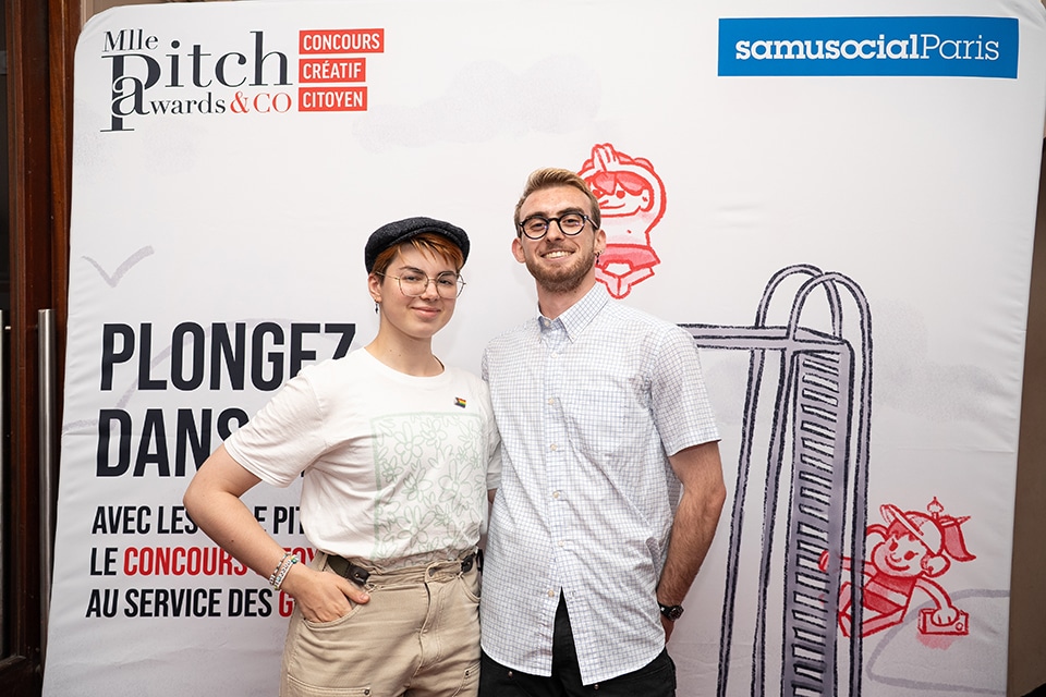 Cérémonie de remise de prix du concours créatif citoyen Mlle Pitch Awards & Co au Palais des Glaces de Paris le 2 juillet 2025 au profit du Samu Social de Paris.
