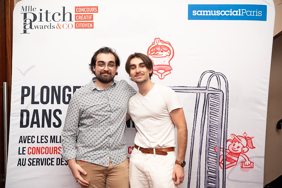 Cérémonie de remise de prix du concours créatif citoyen Mlle Pitch Awards & Co au Palais des Glaces de Paris le 2 juillet 2025 au profit du Samu Social de Paris.
