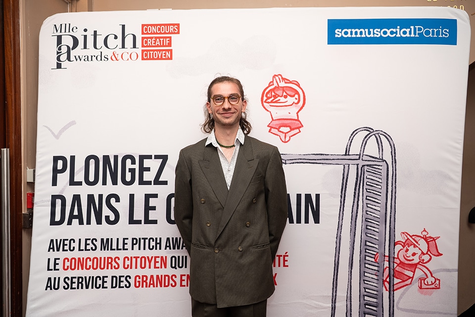 Cérémonie de remise de prix du concours créatif citoyen Mlle Pitch Awards & Co au Palais des Glaces de Paris le 2 juillet 2025 au profit du Samu Social de Paris.