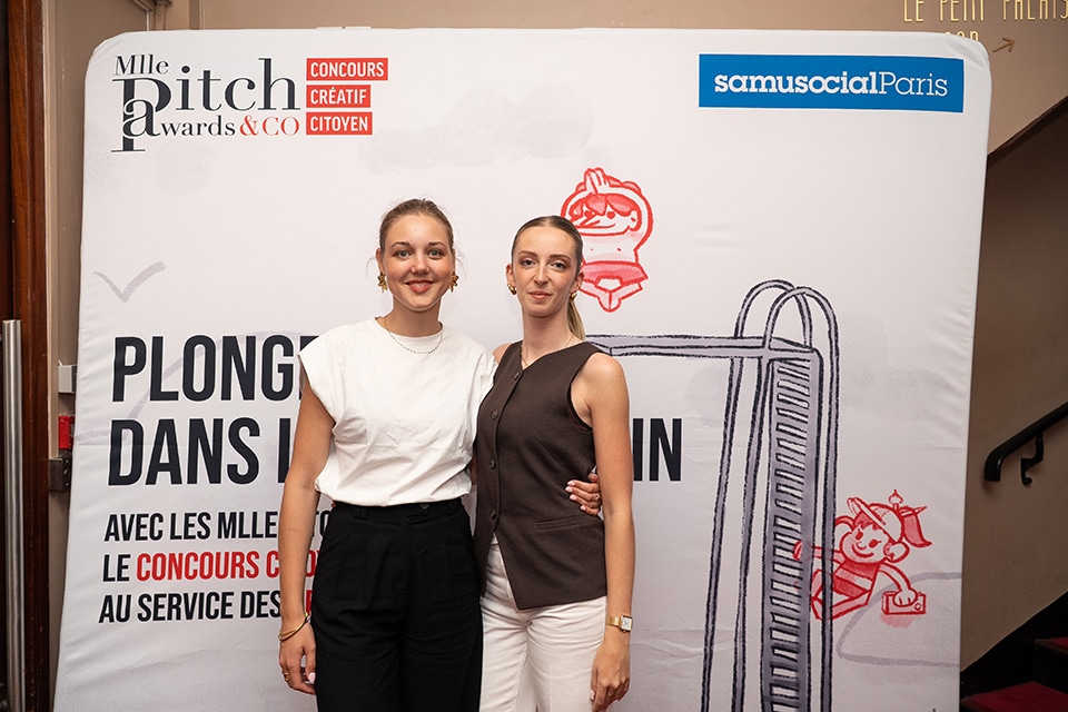 Cérémonie de remise de prix du concours créatif citoyen Mlle Pitch Awards & Co au Palais des Glaces de Paris le 2 juillet 2025 au profit du Samu Social de Paris.