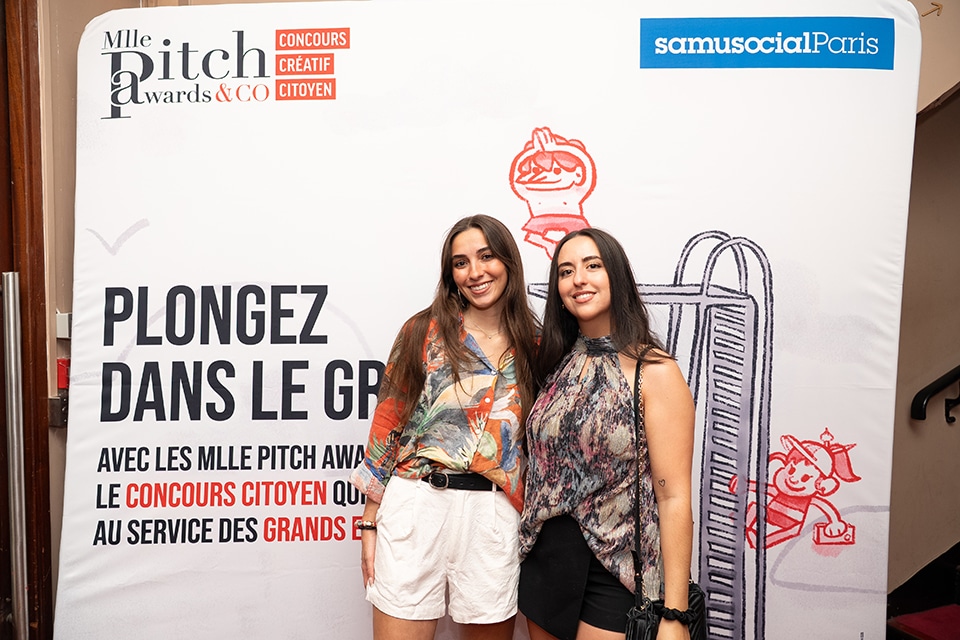 Cérémonie de remise de prix du concours créatif citoyen Mlle Pitch Awards & Co au Palais des Glaces de Paris le 2 juillet 2025 au profit du Samu Social de Paris.