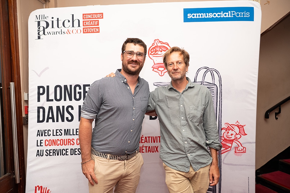 Cérémonie de remise de prix du concours créatif citoyen Mlle Pitch Awards & Co au Palais des Glaces de Paris le 2 juillet 2025 au profit du Samu Social de Paris.